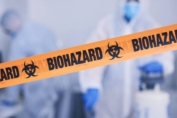 Professional Biohazard Cleanup technician working in Fredericksburg, IA